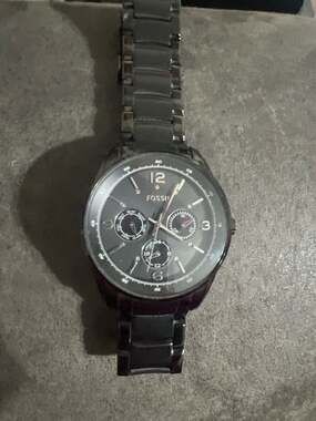 Fossil BQ1122 Black Stainless Steel Multifunction Quartz Women's Watch